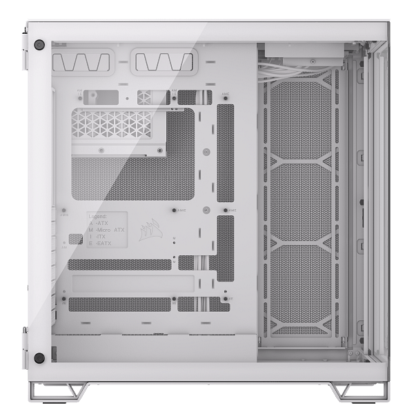 Corsair 6500X Doble  Caja EATX Cristal Templado Blanca