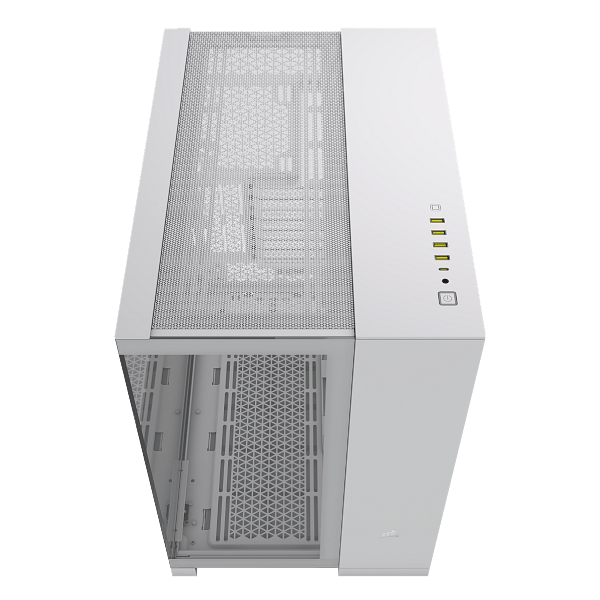 Corsair 6500X Doble  Caja EATX Cristal Templado Blanca