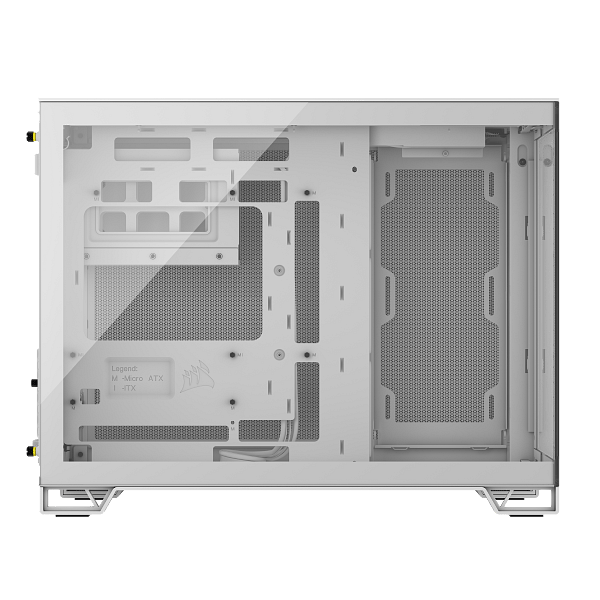 Corsair 2500x Doble  Caja Micro ATX Cristal templado Blanca