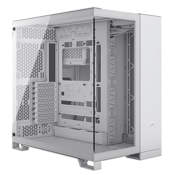 Corsair iCUE Link 6500x RGB Doble  Caja EATX Cristal templado Blanca