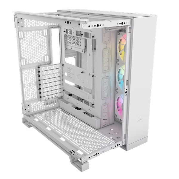 Corsair iCUE Link 6500x RGB Doble  Caja EATX Cristal templado Blanca