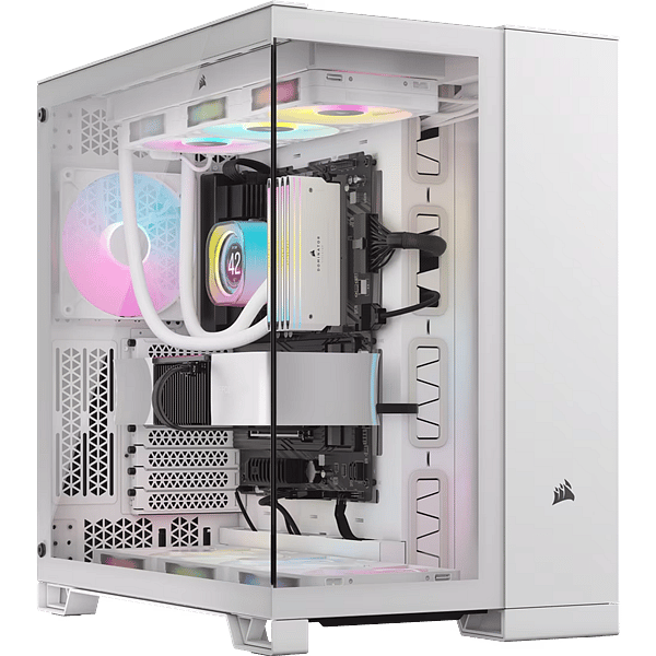 Corsair iCUE Link 6500x RGB Doble  Caja EATX Cristal templado Blanca
