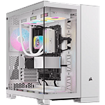 Corsair iCUE Link 6500x RGB Doble  Caja EATX Cristal templado Blanca