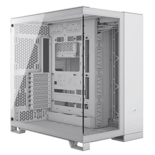 Corsair 6500x Doble  Caja EATX Cristal templado Blanca Aluminio Gris Satinado