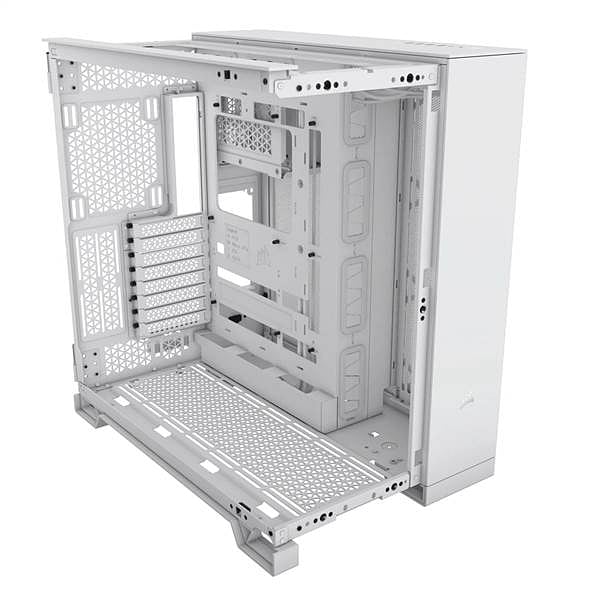 Corsair 6500x Doble  Caja EATX Cristal templado Blanca Aluminio Gris Satinado