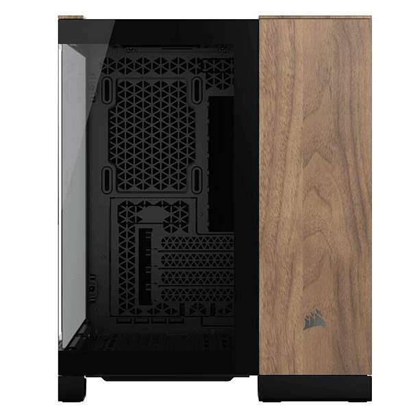 Corsair 2500x Doble  Caja MATX Cristal templado Negro  Nogal