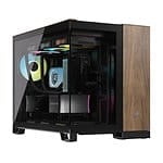 Corsair 2500x Doble  Caja MATX Cristal templado Negro  Nogal