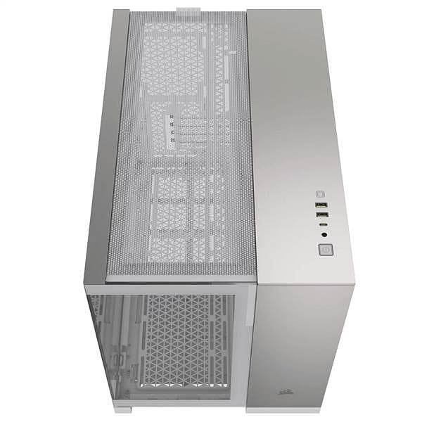 Corsair 2500x Doble  Caja MATX Cristal templado Blanco  Gris Satinado