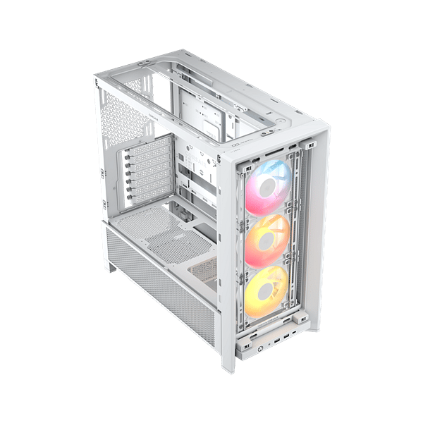 Corsair Frame 4000D RS ARGB  Caja EATX Cristal templado Blanca