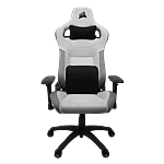Corsair T3 RUSH Fabric  Silla Gaming Reclinable Ergonómica con Soporte Lumbar y Cervical Grey  White