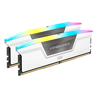 Corsair Vengeance RGB DDR5 32GB 2X16GB 5200Mhz C40 Blanca  - RAM
