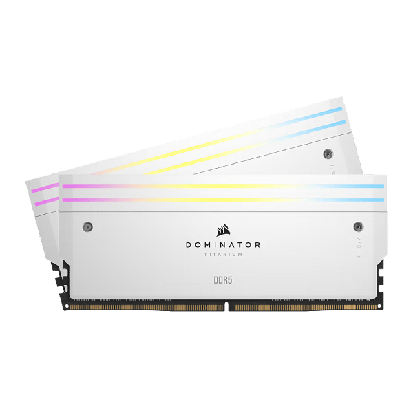 Corsair Dominator Titanium RGB 64GB 2x32GB 6400MHz  Memoria RAM DDR5 Blanca CL32