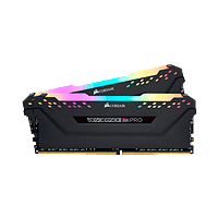 DDR4 16 GB(2X8KIT) 3200 VENGEANCE PRO BLACK RGB LED CORSAIR