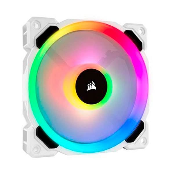 VENTILADOR CAJA ADICIONAL 12X12 CORSAIR LL120 RGB BLANCO