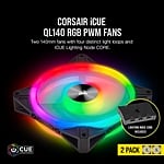 Corsair QL140 RGB Dual Pack 140mm  Ventilador