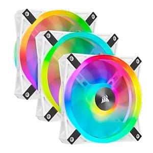 Corsair QL120 RGB White Triple Pack 120mm  Ventilador