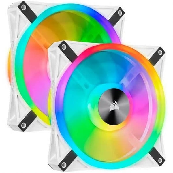 Corsair QL140 RGB White Dual Pack 140mm  Ventilador