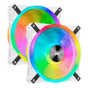 Corsair QL140 RGB White Dual Pack 140mm  Ventilador