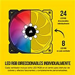 Corsair SP120 Elite RGB Triple Pack 120mm con Node Core Ventilador