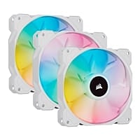 Corsair SP120 Elite RGB White Triple Pack 120mm Node Core - Ventilador