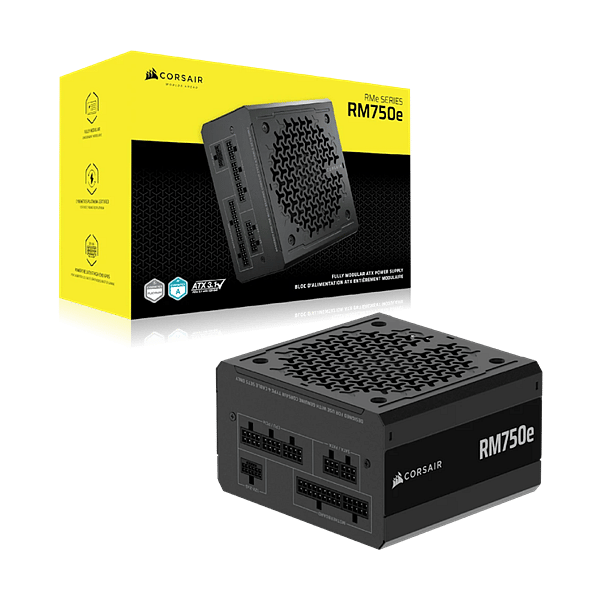 Corsair RM750E 750W 80 Plus Gold Full Modular ATX 31 PCIe 51  Fuente de alimentación