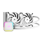 Corsair iCUE H100i RGB Elite AIO 240mm  Refrigeración Líquida Blanca