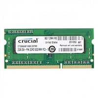 Crucial DDR3L 1600 2GB SO DIMM - Memoria RAM