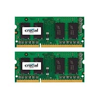 Crucial - DDR3 - 8 GB : 2 x 4 GB - SO DIMM 204 PIN - Memoria