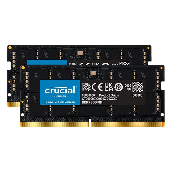 Crucial DDR5 64GB 2x32GB 4800MHz CL40 SO DIMM Memoria RAM