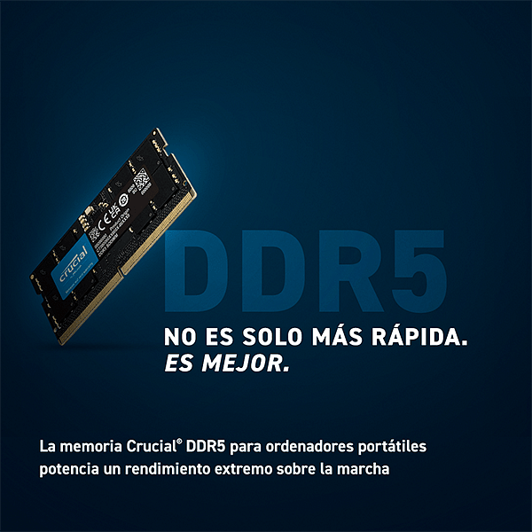 Crucial DDR5 8GB 4800Mhz SODIMM  Memoria RAM
