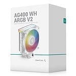 Deepcool AG400 ARGB V2  Disipador CPU Blanco