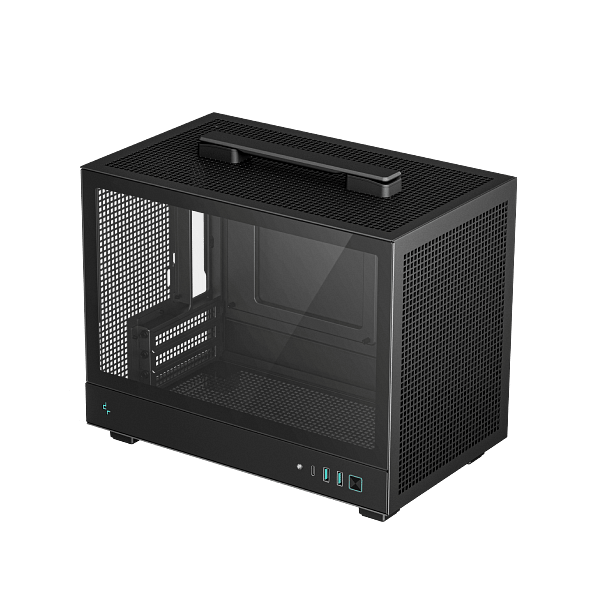 Deepcool CH160 USBC Negra  Caja Mini ITX Cristal Templado