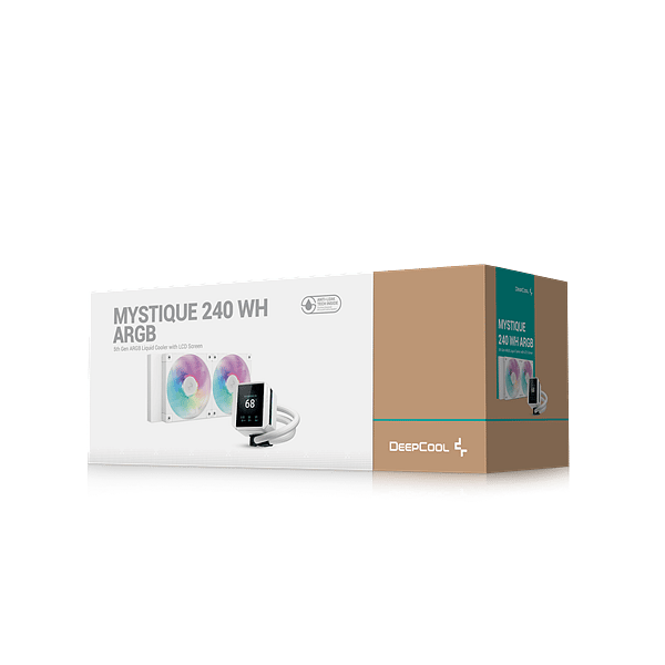Deepcool Mystique 240 ARGB  Refrigeración líquida LCD Blanca