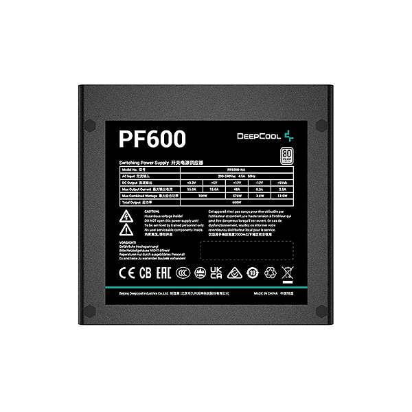 DeepCool PF600 600W 80 White  Fuente de Alimentación
