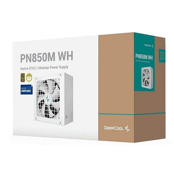 Deepcool PN850M 850W 80 Plus Gold ATX 31 PCIe 51 Fuente de alimentación Blanca