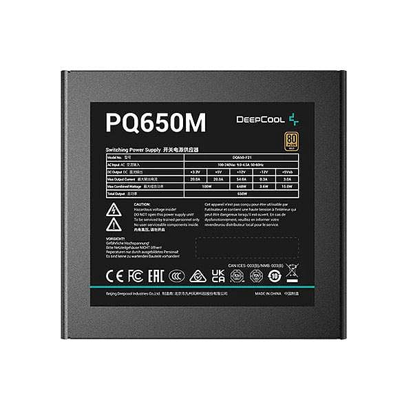 Deepcool PQ650M E650W 80Gold Full modular  FA