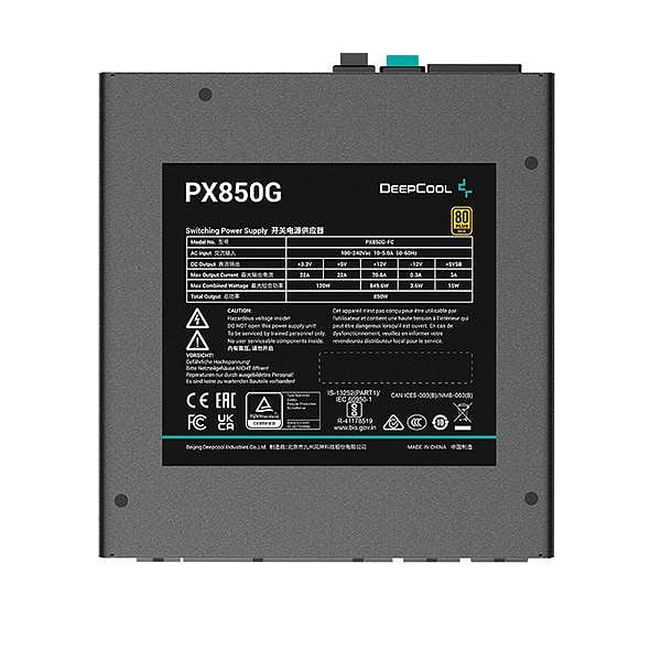 DeepCool PX850G 850W 80 Gold Full Modular PCIe 50 ATX 30  Fuente de Alimentación