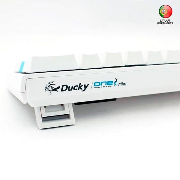 Ducky One 2 Mini Pure White RGB MX Brown Layout PT  Teclado