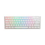 Ducky ONE 3 Classic Mini 60% Pure White Hot-swappable MX-Silent Red RGB PBT - Teclado