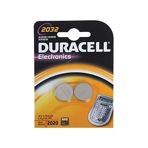 Duracell Pila Botón Litio CR2032 3V 2 unidades