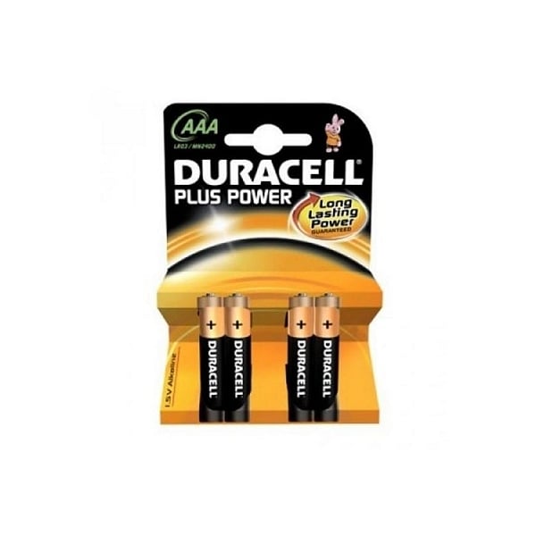 Duracell Pilas Alcalinas Plus Power AAA 15V 4 unidades