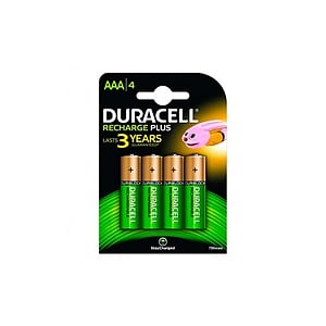 Duracell Pilas Recargables Recharge Plus AAA 750mAh 4 uds