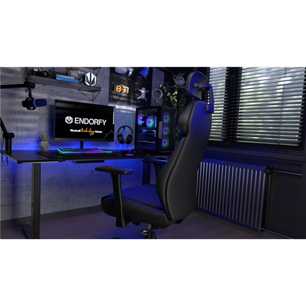 Endorfy META BK  Silla Gaming Reclinable Ergonómica Soporte Lumbar Integrado