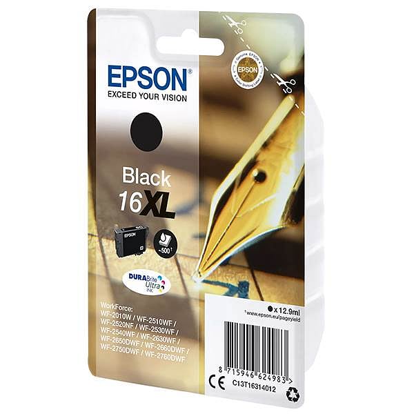 Cartucho Epson 16XL 500 páginas Negro DURABrite Ultra