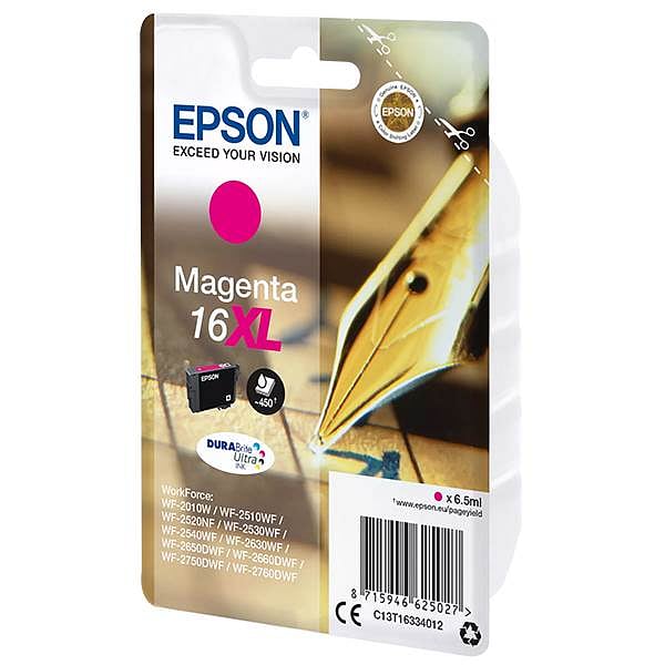 Cartucho Epson 16XL 450 páginas Magenta DURABrite Ultra