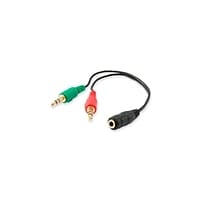 Equip AUDIO Jack 3.5-Hembra a 2x Jack 3.5-Macho - Cable