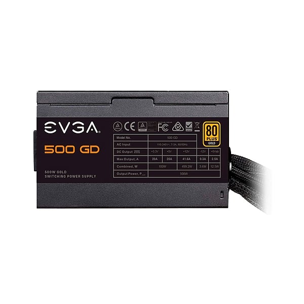 EVGA 500 GD 80 Gold 500W  Fuente de Alimentación