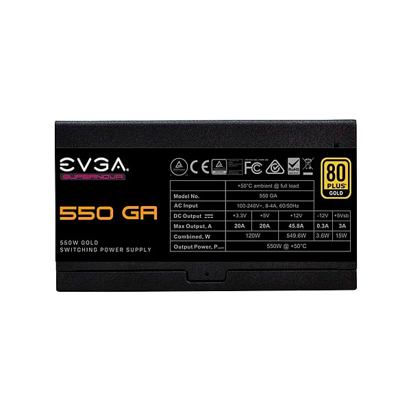 EVGA Supernova 550 GA 80 Plus Gold 550W Fuente de Alimentacion