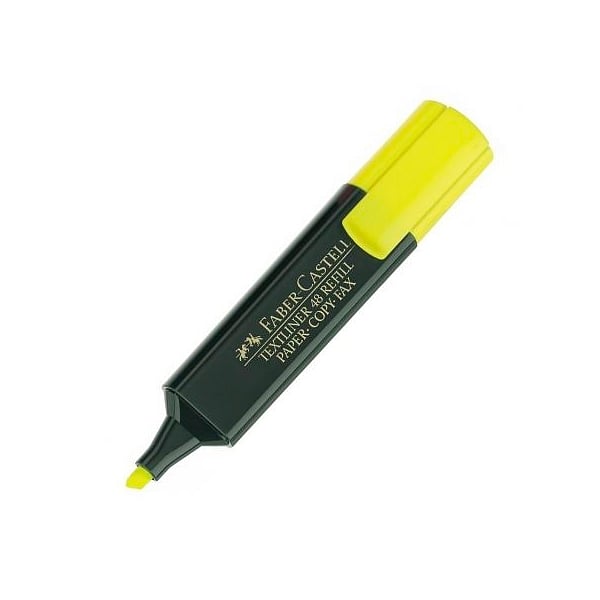 Faber Castell 15 mm Color Amarillo  Marcador Fluorescente