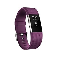 Fitbit Charge 2 Pequeña ciruela/plata - Pulsera actividad